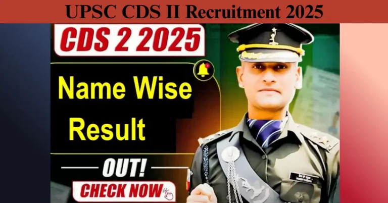 UPSC CDS 2 Result 2025