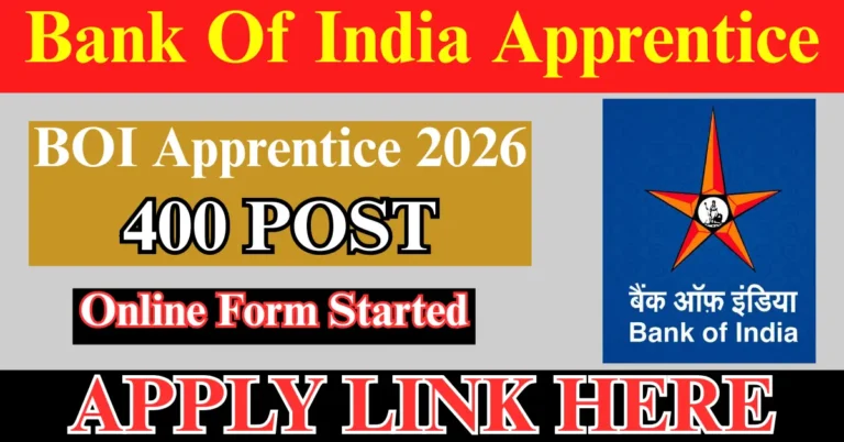 Bank Of India Apprentice 2026 Recruitment