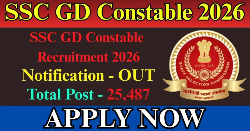 SSC GD Constable Recruitment 2026
