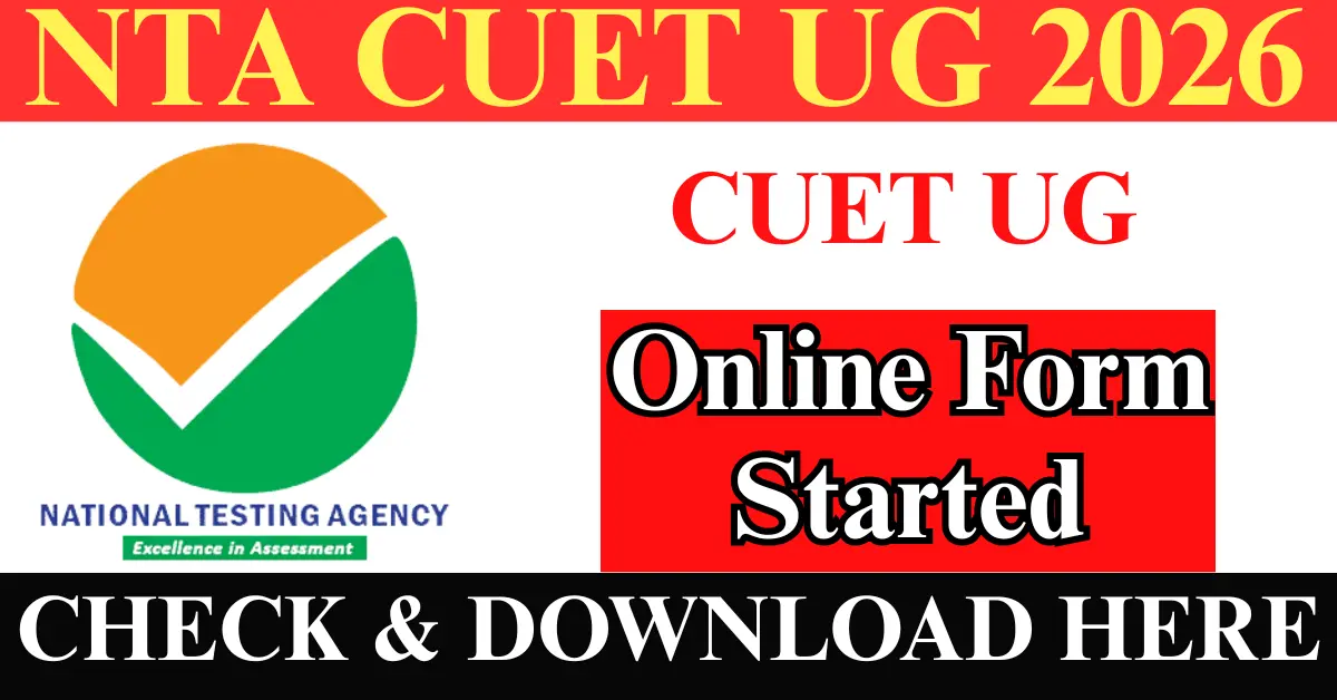 NTA CUET UG Online Form 2026 Start