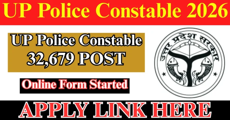 UP Police Constable 2026 Online Form Started