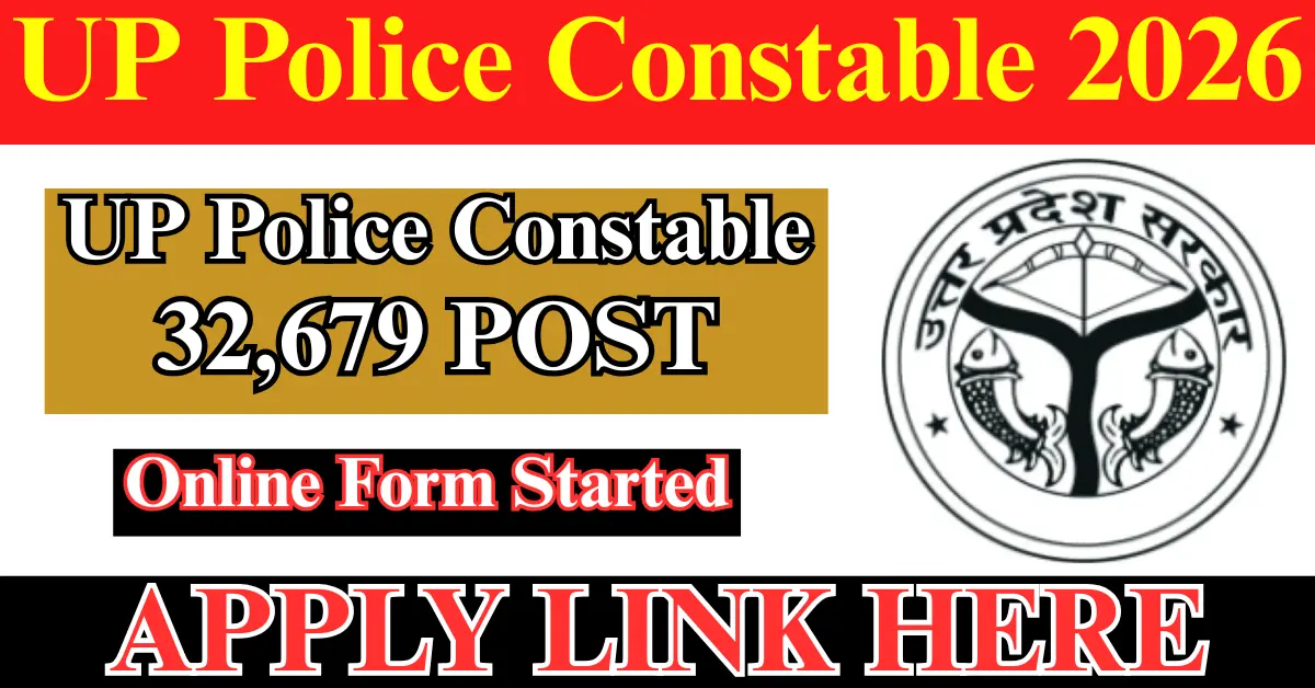 UP Police Constable 2026 Online Form Started