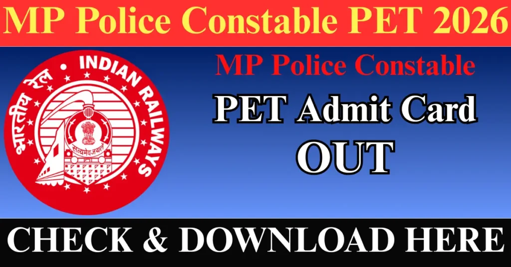 MP Police Constable PET Admit Card 2026