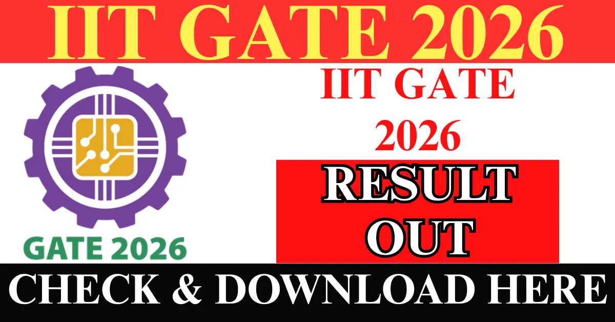 IIT GATE Result 2026 Out