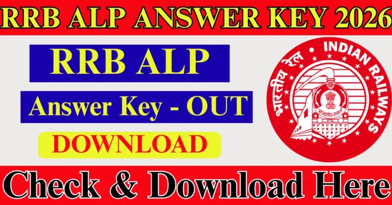 Railway RRB ALP Answer Key 2026 Out
