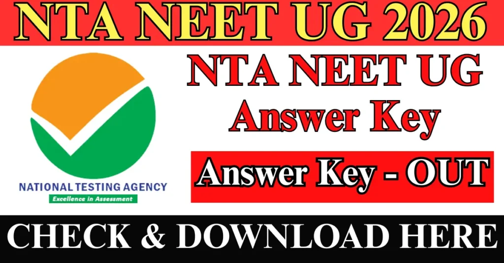 NTA NEET UG Answer Key 2026