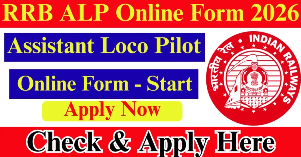 Railway RRB ALP Online Form 2026 Started