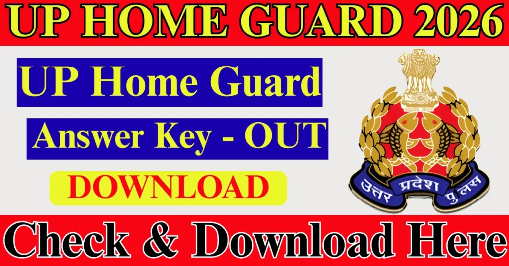 UP Home Guard Answer Key 2026 Download