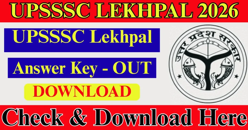 UPSSSC Lekhpal Answer Key 2026 Download