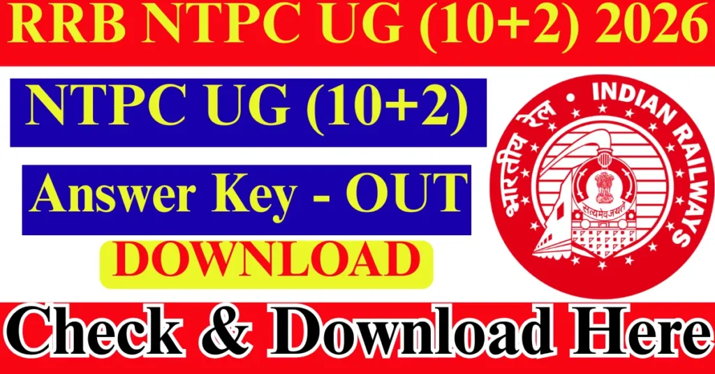 RRB NTPC Inter Level Answer Key 2026 Download