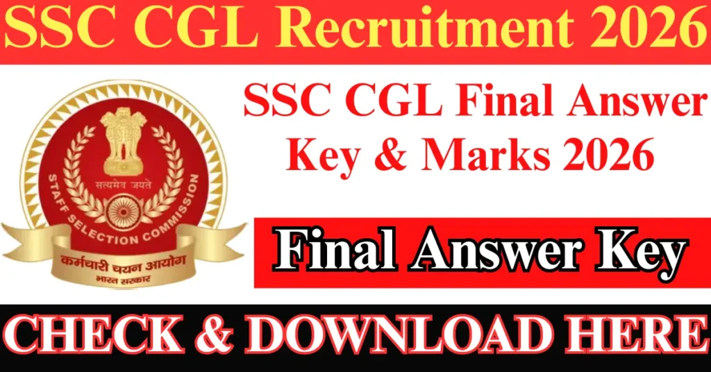 SSC CGL Tier-II Final Answer Key & Marks 2026