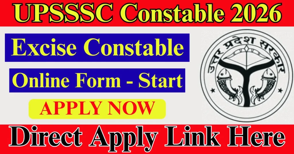 UPSSSC Excise Constable Online Form 2026 Start