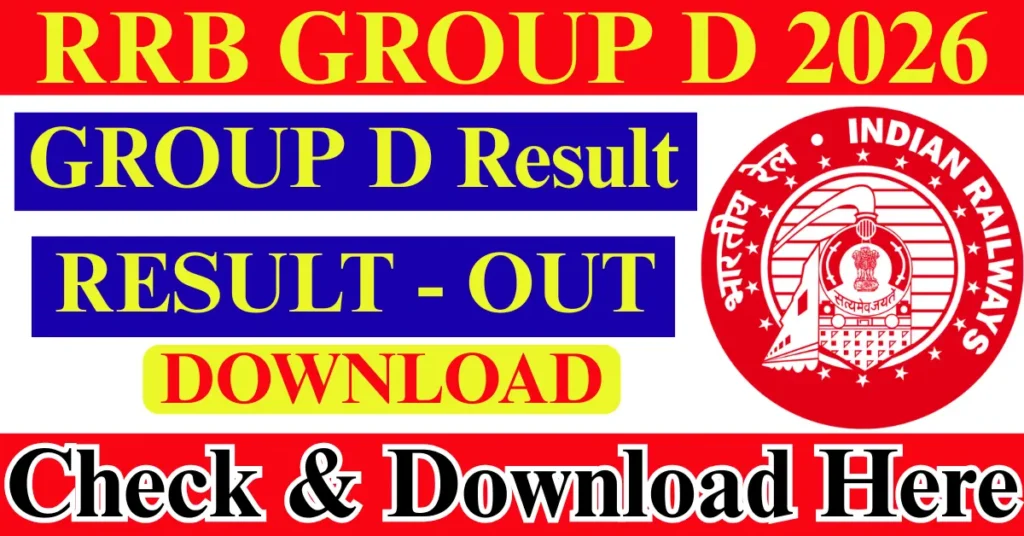 Railway RRB Group D Result 2026 Download