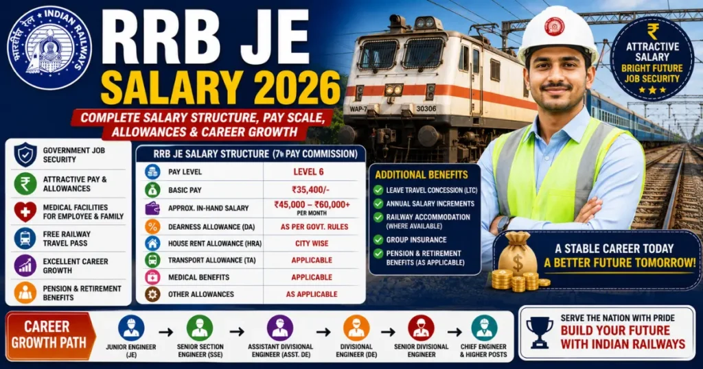 RRB JE Salary Structure 2026