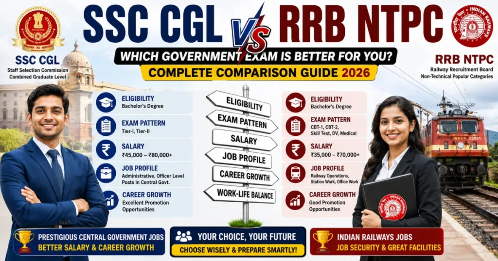 SSC CGL vs RRB NTPC Exam 2026