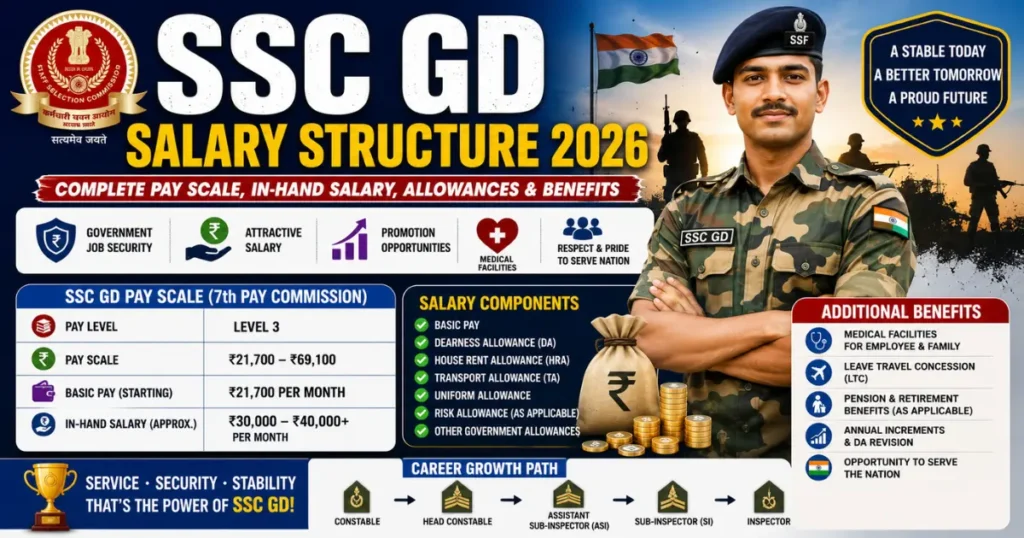 SSC GD Constable Salary Structure 2026