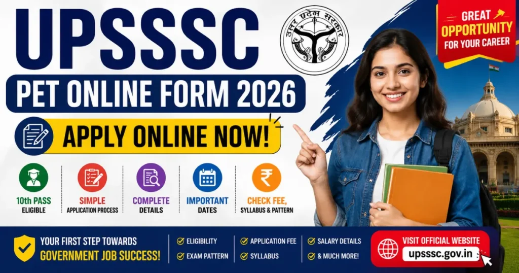 UPSSSC PET Online Form 2026 Started
